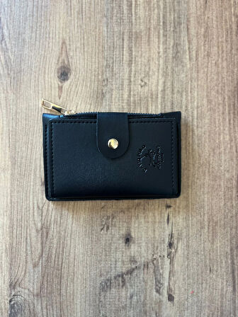 Kadın Kartlık ve Cüzdan Suni Deri - Siyah