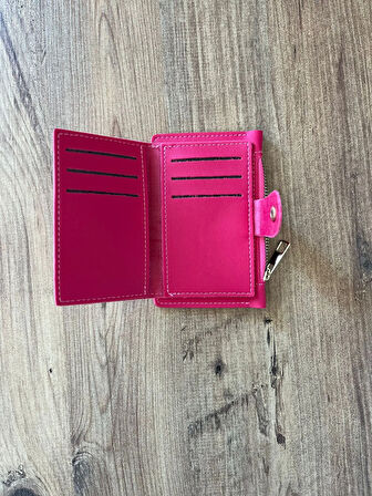 Kadın Kartlık ve Cüzdan Suni Deri - Pembe