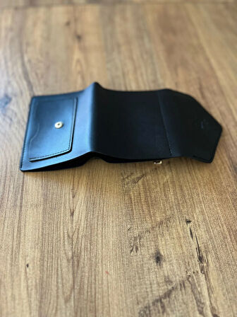 Kadın Kartlık ve Cüzdan Suni Deri - Siyah