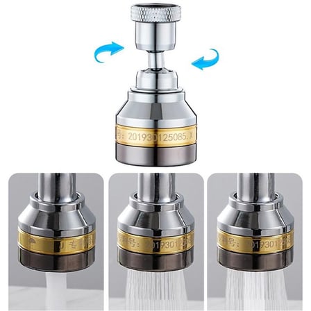 Sunup SN-29319 Üç Kademe Hız Ayarlı Su Akış Kontrollü Musluk Başlığı