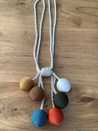 Ege’nin Atölyesinden Top Broçöl , Yan Bağlama , 1 Adet 6 Top