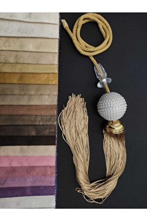 Ege'nin Atölyesinden İnci Sarkıt , Orta Sarkıt , Perde Aksesuarı , İtalyan Dizayn 1 Adet