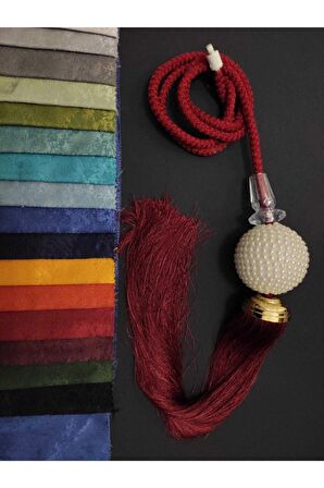 Ege'nin Atölyesinden İnci Sarkıt , Orta Sarkıt , Perde Aksesuarı , İtalyan Dizayn