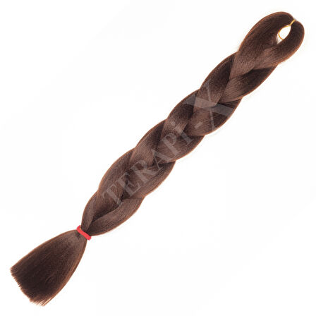 Örgülük Saç Tek Renk Koyu Karamel Çikolata ( 100 Gr )