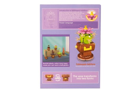 Building Block Flower 181 Parça Kaynana Topuzu Kaktüsü