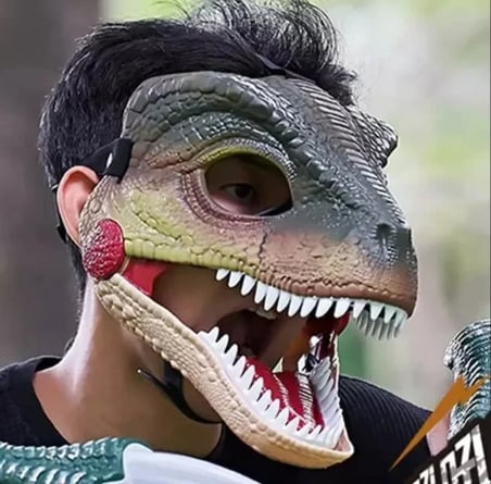 Sesli ve Hareketli Raptor Maskesi