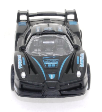 Die Cast Çek Bırak Metal Siyah Yarış Arabası 88