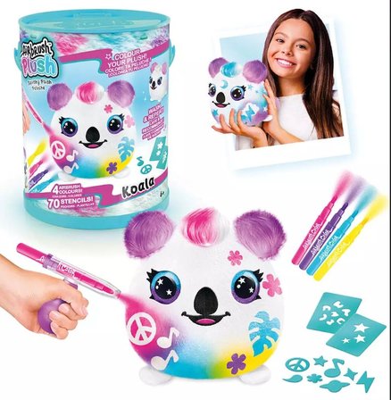 Airbrush Plush Neon Boyanıp Yıkanabilen Peluş Koala