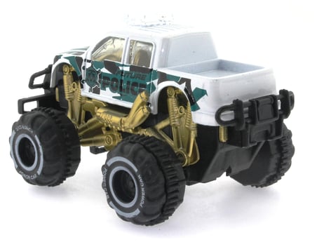 Çek Bırak Mini Off Road Beyaz Polis Aracı