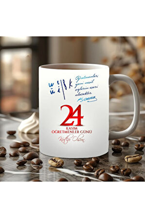 Öğretmenler Günü Kişiye Özel Seramik Kupa Mug - Hediyelik Kupa - Öğretmen Hediye
