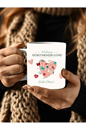 Öğretmenler Günü Kişiye Özel Seramik Kupa Mug - Hediyelik Kupa - Öğretmen Hediye