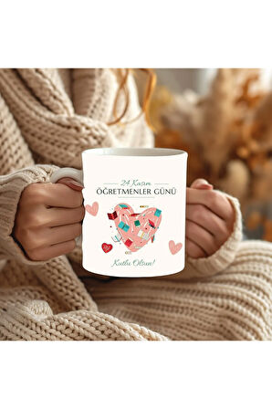 Öğretmenler Günü Kişiye Özel Seramik Kupa Mug - Hediyelik Kupa - Öğretmen Hediye