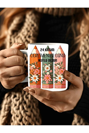 Öğretmenler Günü Kişiye Özel Seramik Kupa Mug - Hediyelik Kupa - Öğretmen Hediye