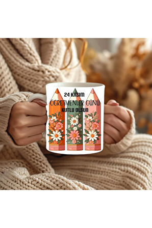 Öğretmenler Günü Kişiye Özel Seramik Kupa Mug - Hediyelik Kupa - Öğretmen Hediye
