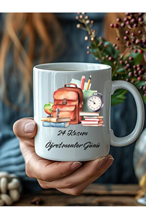 Öğretmenler Günü Kişiye Özel Seramik Kupa Mug - Hediyelik Kupa - Öğretmen Hediye