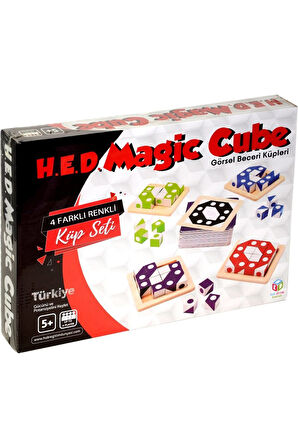 Strongart Hed 557 Hobi Zeka Magic Cube- Görsel Beceri Küpleri - Renkli Renk