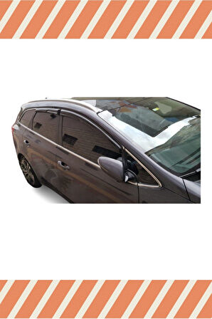 Kia Ceed Hb Ve Stw 2012-2017 Modellerine Uyumlu Özel 4'Lü Mügen Tip Cam Rüzgarlığı