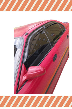 Honda Civic Sedan 1992-1995 Modellerine Uyumlu Özel 4'Lü Mügen Tip Cam Rüzgarlığı