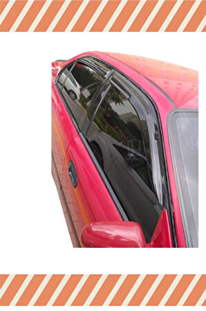 Honda Civic Sedan 1992-1995 Modellerine Uyumlu Özel 4'Lü Mügen Tip Cam Rüzgarlığı