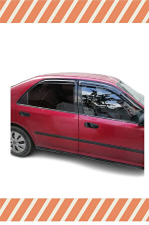 Honda Civic Sedan 1992-1995 Modellerine Uyumlu Özel 4'Lü Mügen Tip Cam Rüzgarlığı