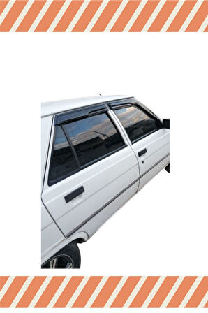 Renault -9 Brodway-Flash Tüm Modellerine Uyumlu Özel 4'Lü Mügen Tip Cam Rüzgarlığı