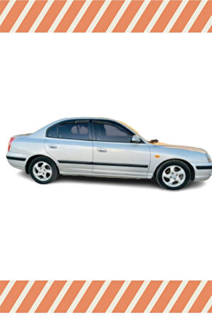 Hyundai Elantra 2002-2007 Modellerine Uyumlu Özel 4'Lü Mügen Tip Cam Rüzgarlığı