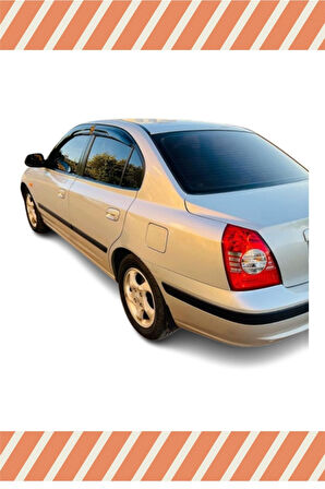Hyundai Elantra 2002-2007 Modellerine Uyumlu Özel 4'Lü Mügen Tip Cam Rüzgarlığı