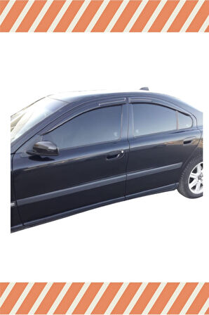 Volvo S60 2001-2010 Modellerine Uyumlu Özel 4'Lü Mügen Tip Cam Rüzgarlığı