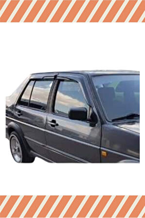 Volkswagen Jetta 1984-1994N Modellerine Uyumlu Özel 4’Lü Mügen Tip Cam Rüzgarlığı