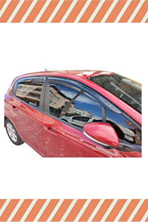Peugeot 208 Tüm Modellerine Uyumlu Özel 4'Lü Mügen Tip Cam Rüzgarlığı