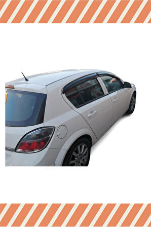 Opel Astra H Hb 2004-2015 Modellerine Uyumlu Özel 4'Lü Mügen Tip Cam Rüzgarlığı