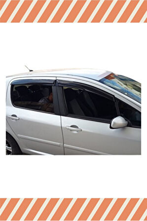 Peugeot 307 Hb Tüm Modellerine Uyumlu Özel 4'Lü Mügen Tip Cam Rüzgarlığı