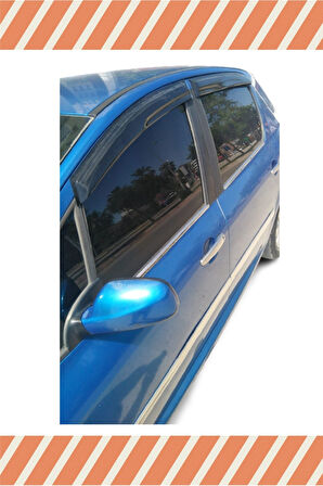 Peugeot 307 Hb Tüm Modellerine Uyumlu Özel 4'Lü Mügen Tip Cam Rüzgarlığı