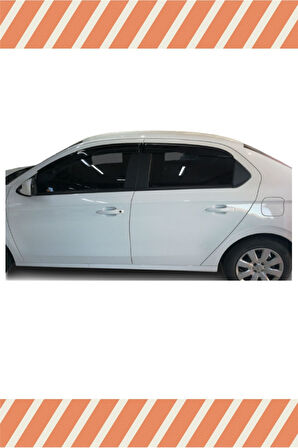 Citroen Eylese Tüm Modellerine Uyumlu Özel 4'Lü Mügen Tip Cam Rüzgarlığı