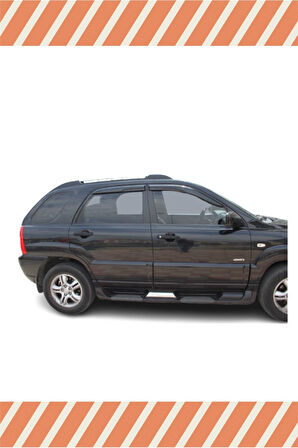 Kia Sportage 2005-2010 Modellerine Uyumlu Özel 4'Lü Mügen Tip Cam Rüzgarlığı