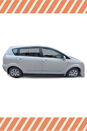 Toyota Verso 2004-2009 Modellerine Uyumlu Özel 4'Lü Mügen Tip Cam Rüzgarlığı