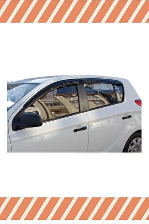Hyundai i-20 2012-2014 Modellerine Uyumlu Özel 4'Lü Mügen Tip Cam Rüzgarlığı