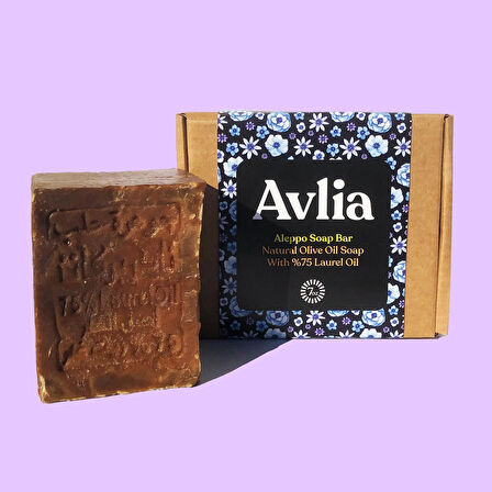 Halep Sabunu – %75 Defne Yağlı, Zeytinyağlı, Katkısız El Yapımı Sabun (1 Adet)