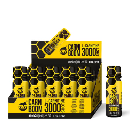 TNT Carniboom L-Carnitine 3000 Mg Termojenik Yağ Yakıcı Sıvı L-Karnitin (60ml x 20 Shot)
