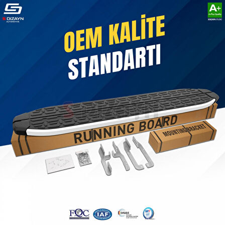 S-Dizayn Toyota C-HR Evo Aluminyum Yan Basamak 173 Cm 2018-2023 A+ Kalite