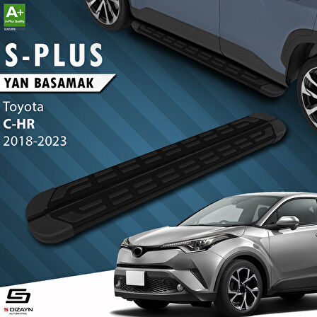 S-Dizayn Toyota C-HR S-Plus Siyah Yan Basamak 173 Cm 2016-2023 A+ Kalite