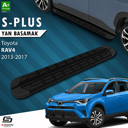 S-Dizayn Toyota Rav 4 4 S-Plus Siyah Yan Basamak 173 Cm 2013-2017 A+ Kalite