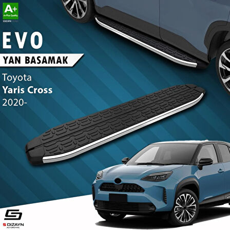 S-Dizayn Toyota Yaris Cross Evo Krom Yan Basamak 173 Cm 2020 Üzeri A+ Kalite