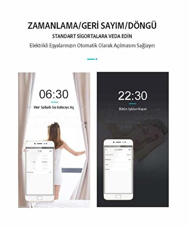 Tomzn WiFi Akıllı Voltaj ve Akım Koruma Rölesi, Dahili Enerji Ölçer 63A eWelink Uyumlu - Tek Kutup