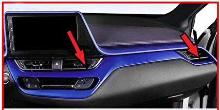 C-HR 2016-2019 IÇIN UYUMLU KONSOL ALT KAPLAMA 2 PARÇA MAVI