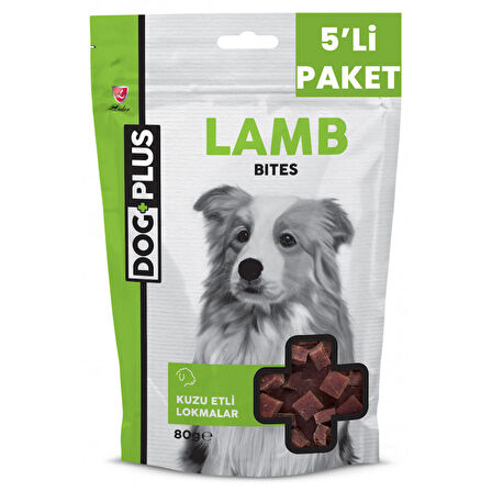 DogPlus Kuzu Etli Bites Ödül Maması 80 Gr x 5 Adet