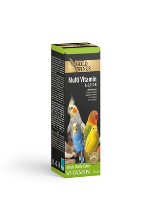 TOM&JERRYPETSHOP-Kuş Vitamin Seti (5) 20c Muhabbet Kuşu Kanarya Papağan A-B-D3-E-C-K vitaminleri mix