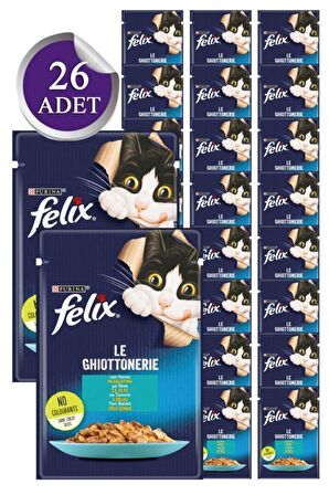 Felix Ton Balıklı Yetişkin Yaş Kedi Maması 85 Gr X 26 Adet