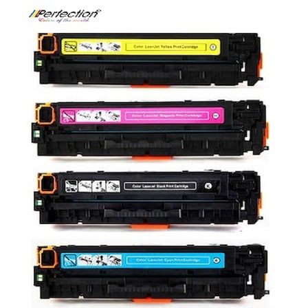 Perfection Hp Uyumlu CF530A-CF531A-CF532A-CF533A Sıfır Renkli Muadil Toner Takım 4 Adet