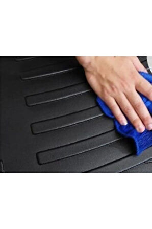 Fiat Fiorino Plastik Zemin 2012 Araca Özel Tasarım 3D Bagaj Havuzu